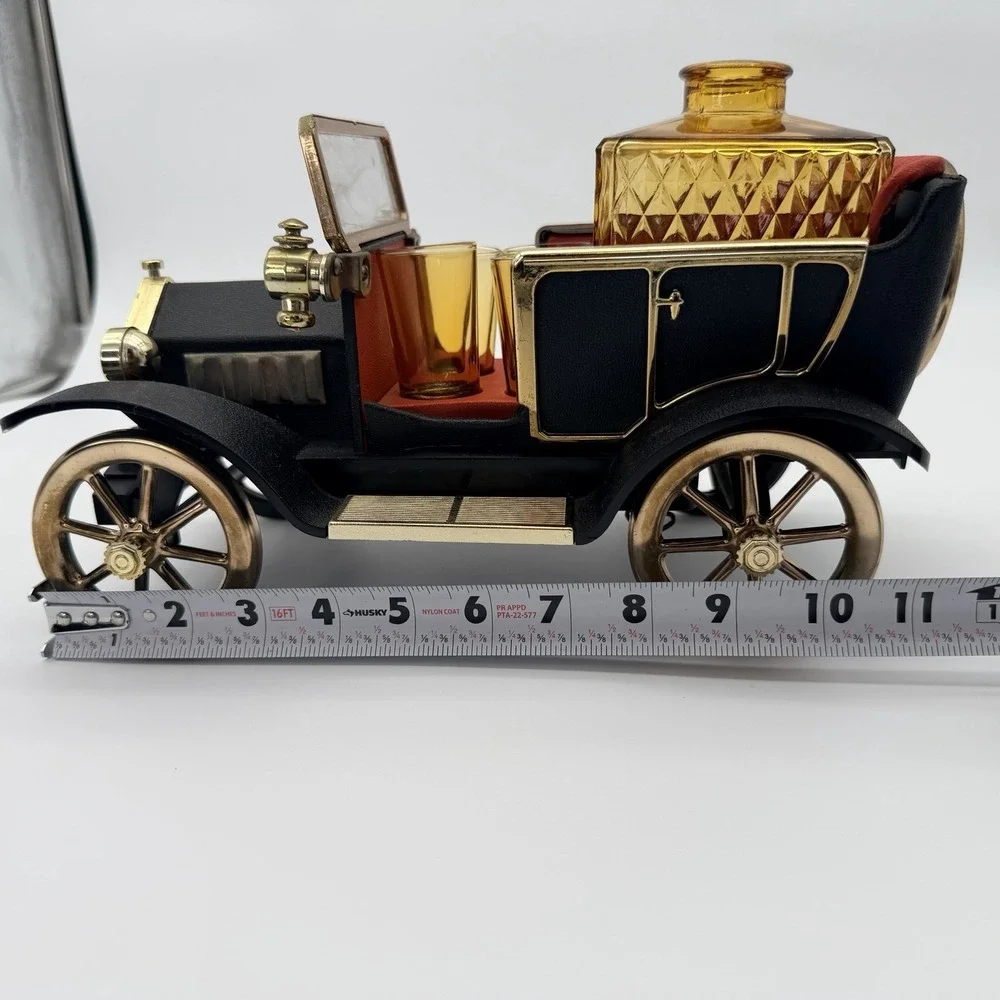 Vintage 1960's Ford Model T 1915 Liquor Decanter Japan Music Box Bar Ware